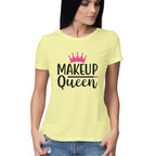 Women's Makeup Queen Design Printed T-Shirt