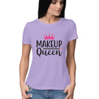 Women's Makeup Queen Design Printed T-Shirt