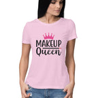 Women's Makeup Queen Design Printed T-Shirt