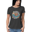 Women's Peace Love Once Grooviness Graphics Printed T-Shirt