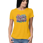 Women's Groovy Dreams Graphics Printed T-Shirt