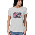 Women's Groovy Dreams Graphics Printed T-Shirt