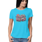 Women's Groovy Dreams Graphics Printed T-Shirt
