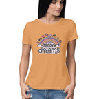 Women's Groovy Dreams Graphics Printed T-Shirt