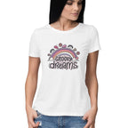 Women's Groovy Dreams Graphics Printed T-Shirt