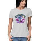 Women's Groovy Groovy Galaxy Graphics Printed T-Shirt