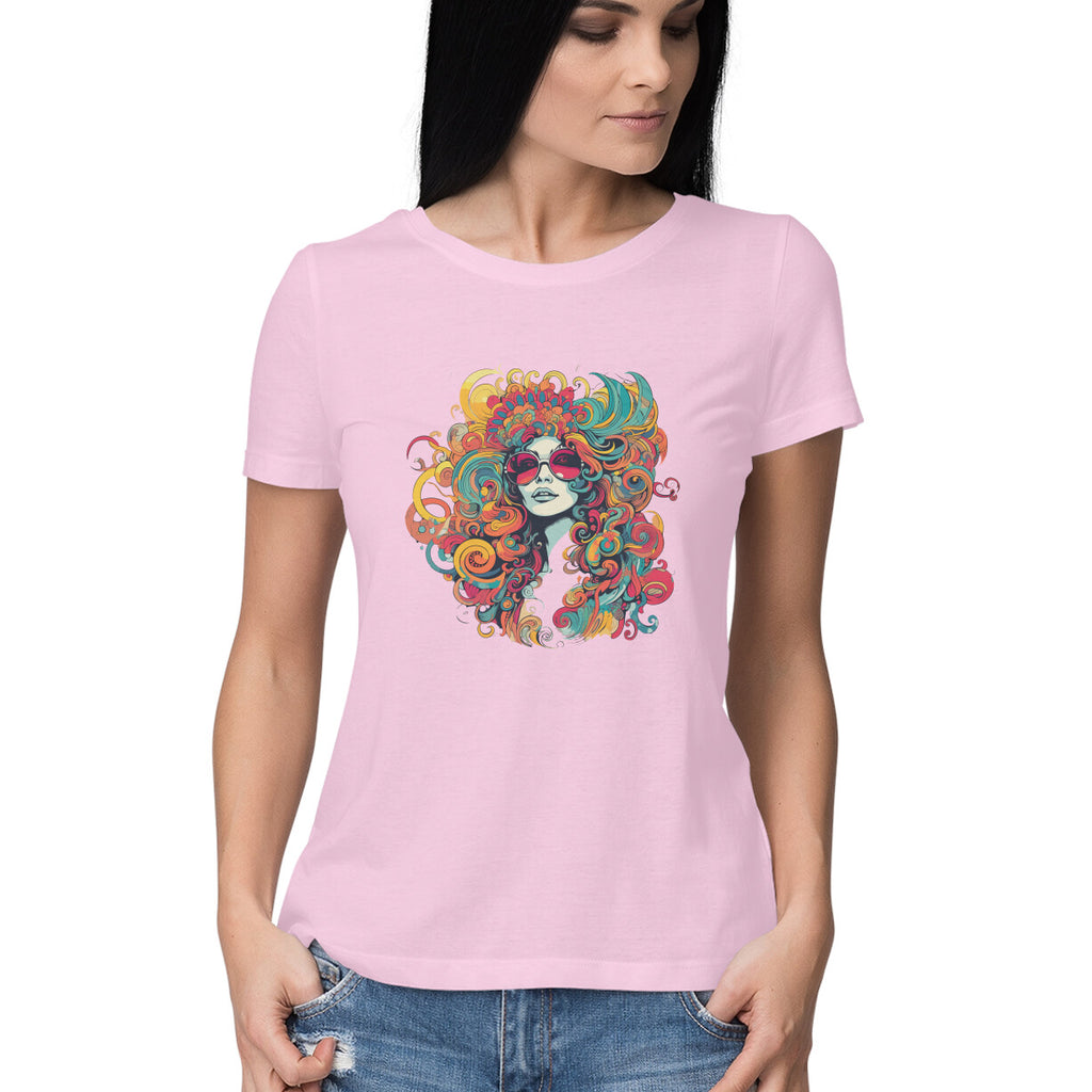 Women's feeling groovy Graphics Printed T-Shirt