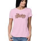 Women's Keep On Grooving Design Printed T-Shirt