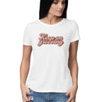 Women's Keep On Grooving Design Printed T-Shirt
