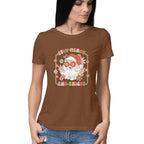 Women's Stay Merry And Bright Graphics Printed T-Shirt