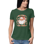 Women's Stay Merry And Bright Graphics Printed T-Shirt