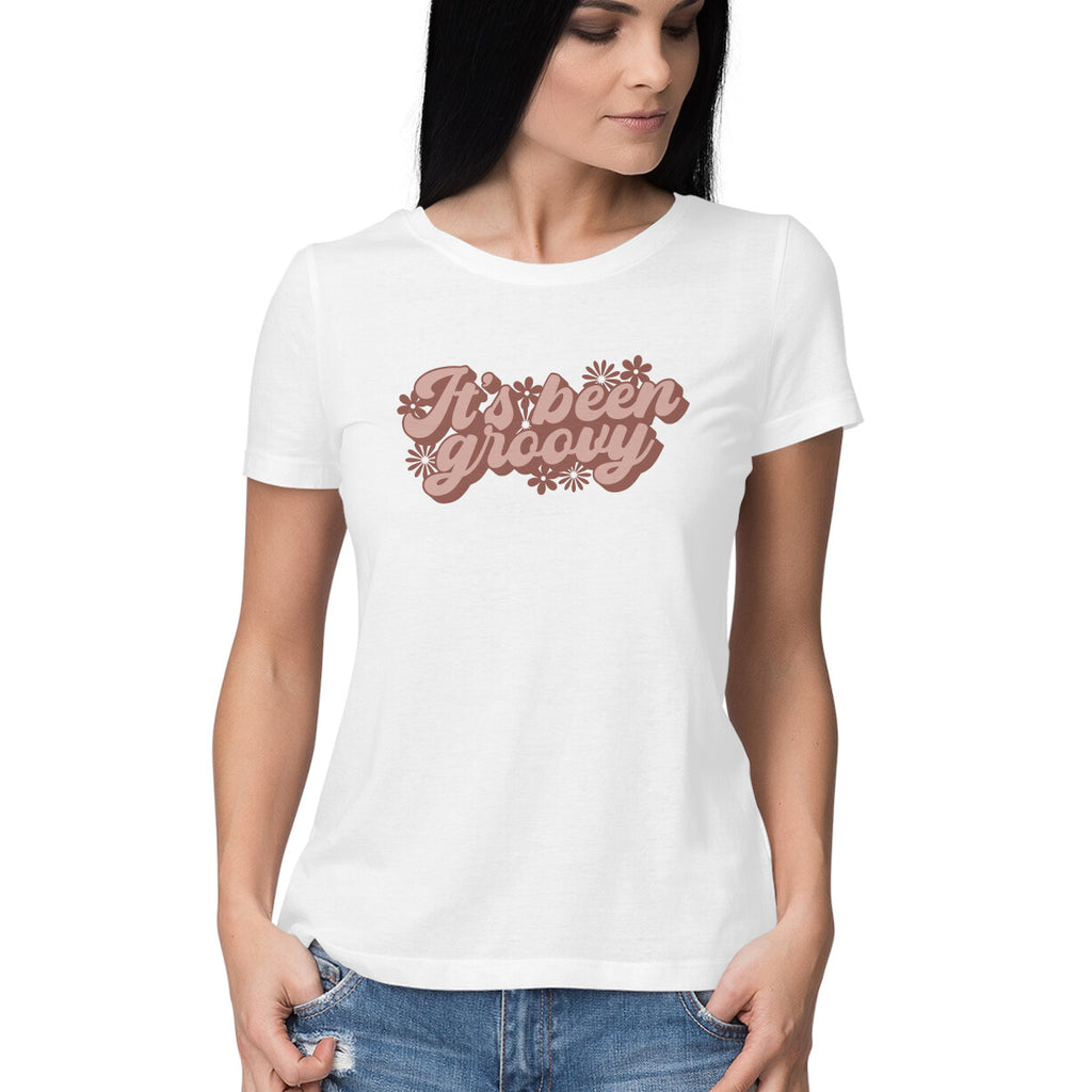 Women's It's Been Groovy Design Printed T-Shirt