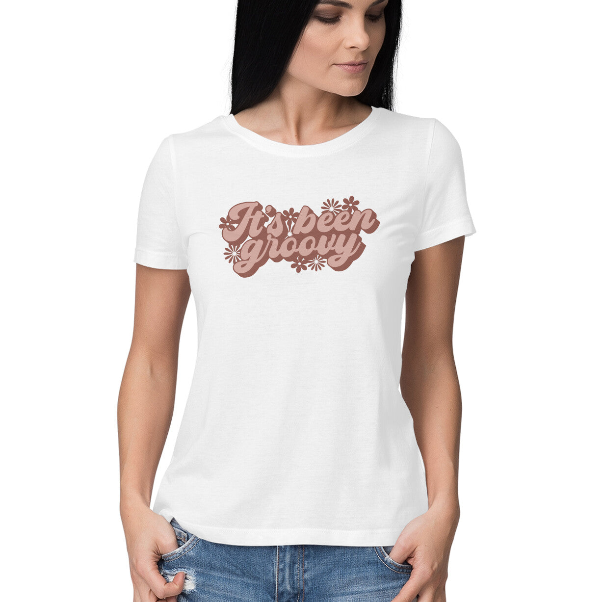 Women's It's Been Groovy Design Printed T-Shirt