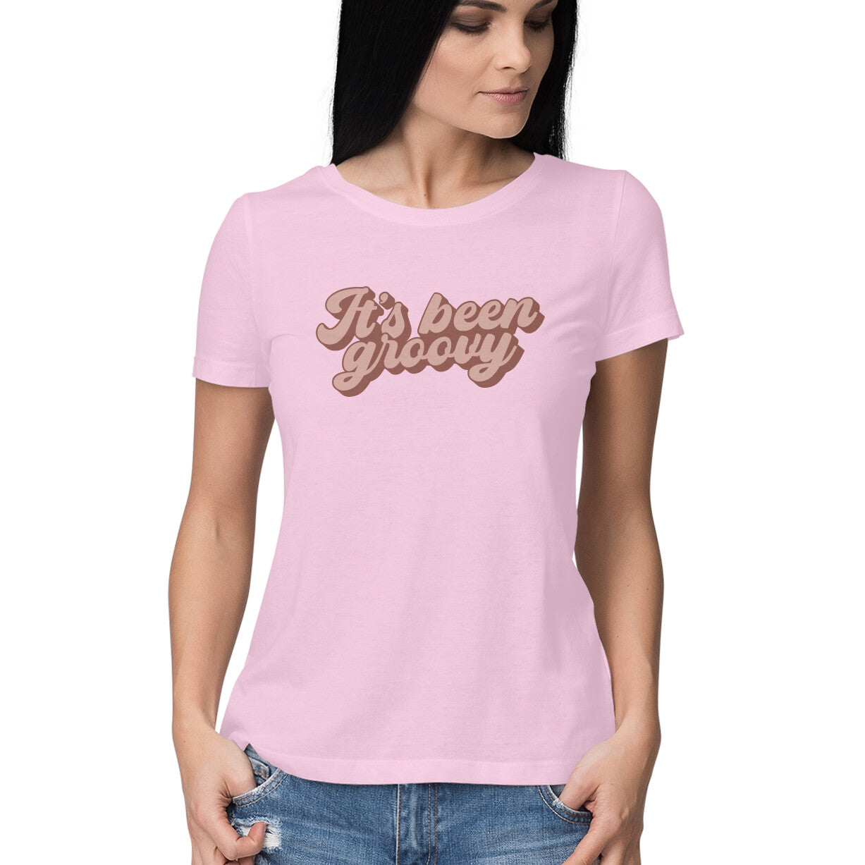 Women's It's Been Groovy Design Printed T-Shirt
