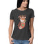 Women's Groovy Christmas Graphics Printed T-Shirt