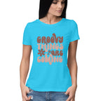 Women's Groovy Things Are Coming Design Printed T-Shirt