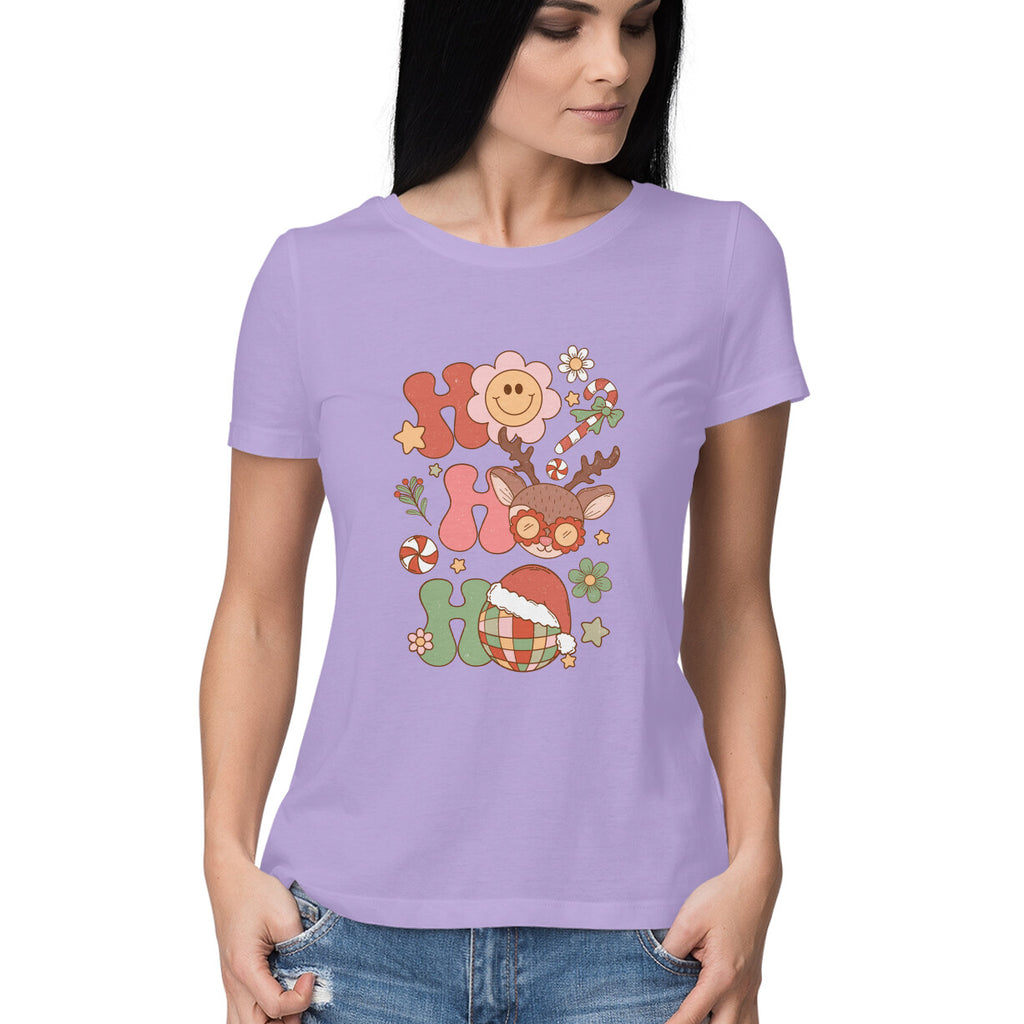 Women's Christmas Graphics Printed T-Shirt