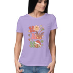Women's Christmas Graphics Printed T-Shirt
