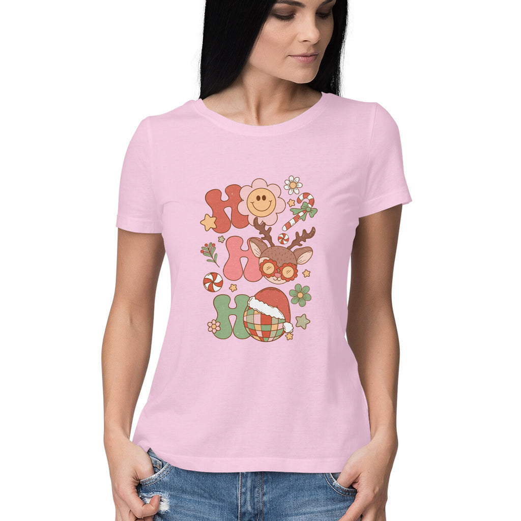 Women's Christmas Graphics Printed T-Shirt