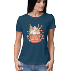 Women's Just A Girl Who loves Christmas Graphics Printed T-Shirt