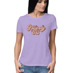 Women's Groovy Sis Design Printed T-Shirt