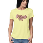 Women's Groovy Sis Design Printed T-Shirt