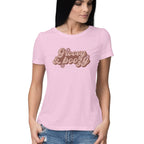 Women's Groovy And Boozy Design Printed T-Shirt