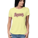 Women's Choose To Be Groovy Design Printed T-Shirt