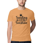 Men's Sending a Little Sun Shine Design Printed T-Shirt