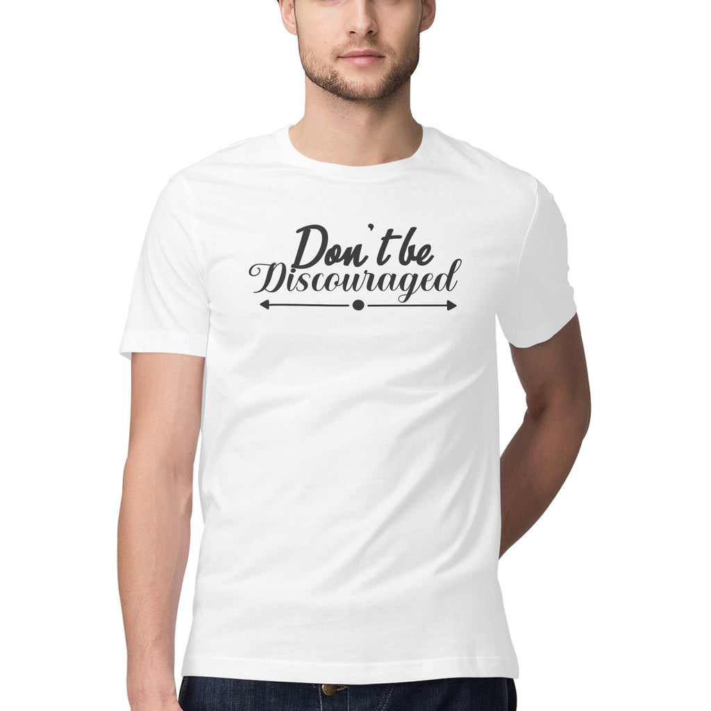 Men's Don't Be Discouraged Design Printed T-Shirt