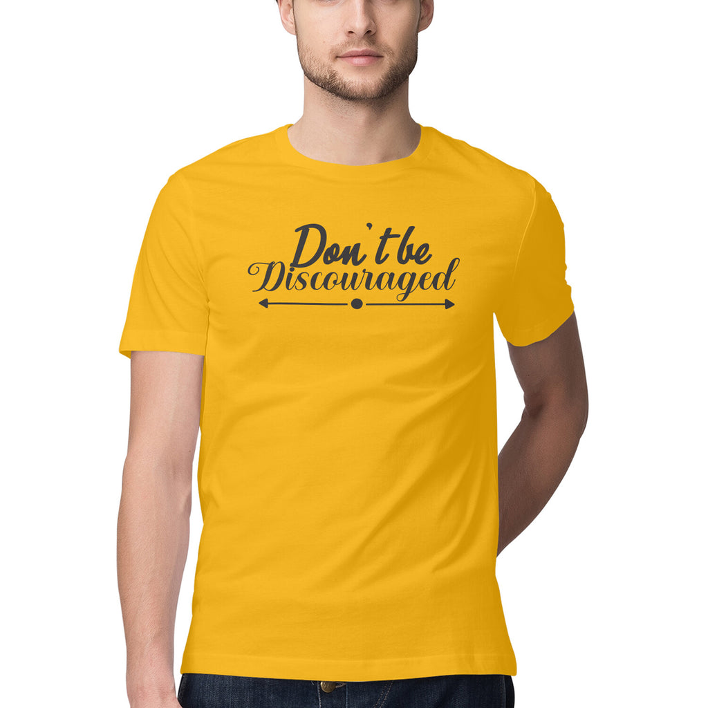 Men's Don't Be Discouraged Design Printed T-Shirt