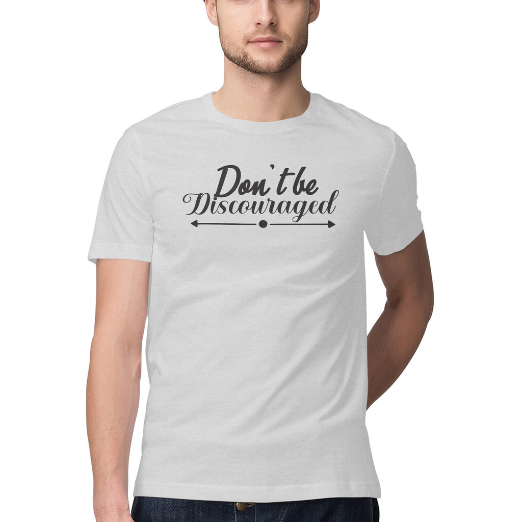 Men's Don't Be Discouraged Design Printed T-Shirt