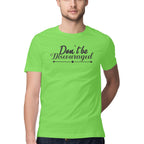Men's Don't Be Discouraged Design Printed T-Shirt