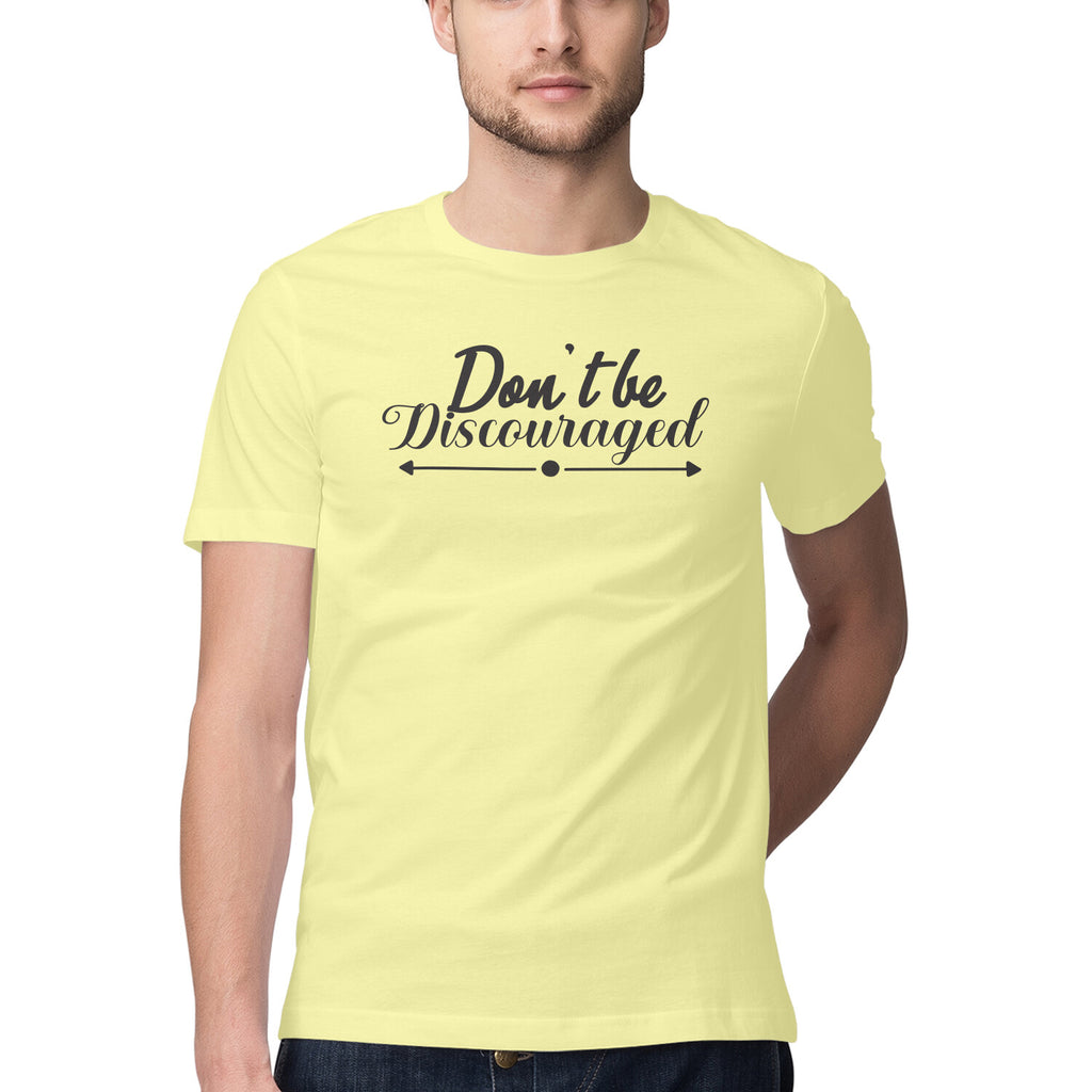 Men's Don't Be Discouraged Design Printed T-Shirt