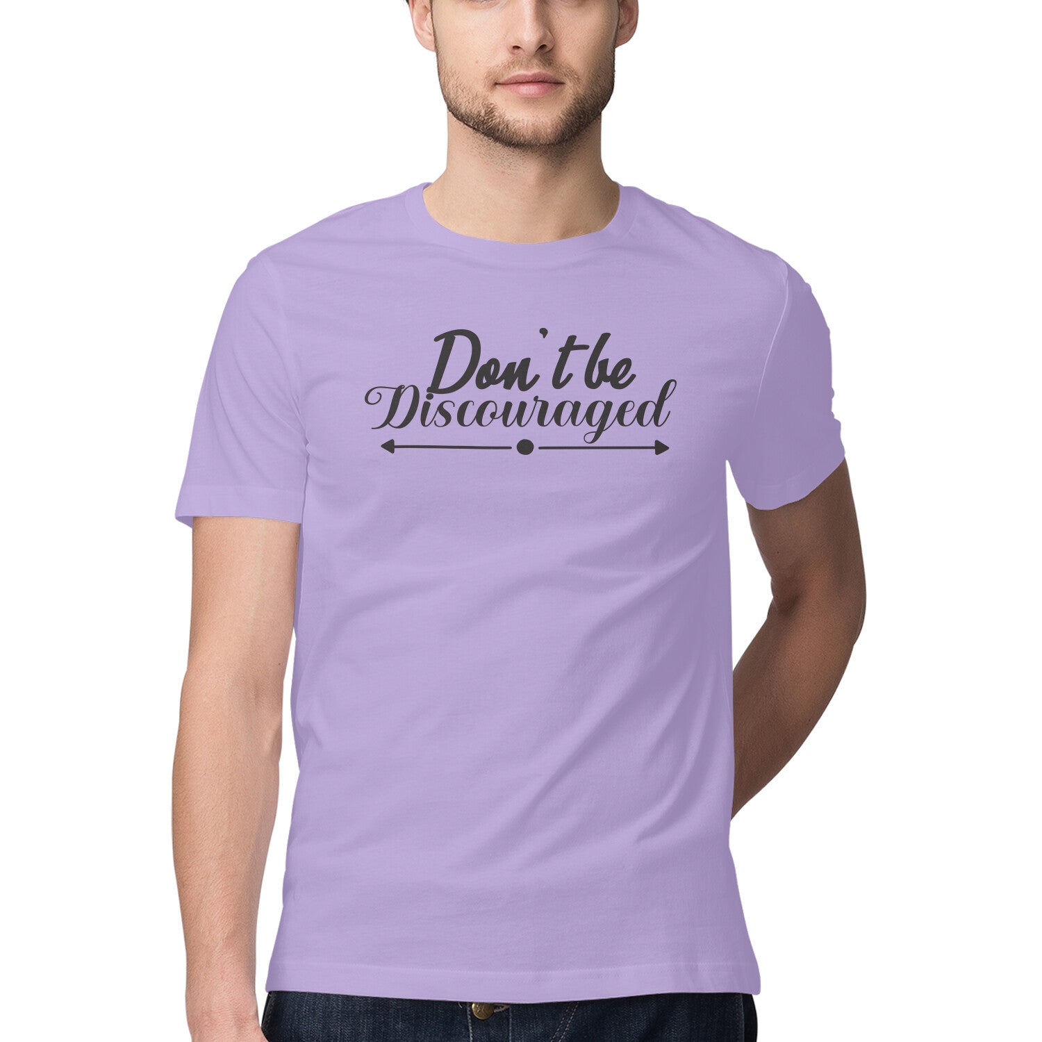 Men's Don't Be Discouraged Design Printed T-Shirt
