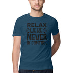 Men's Relax Were Never In Control Design Printed T-Shirt
