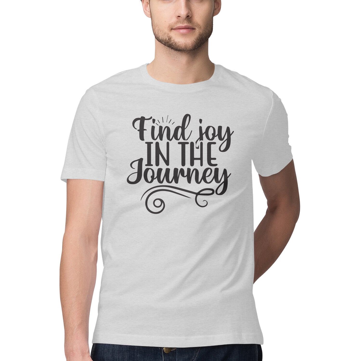 Men's Find Joy In The Journey Design Printed T-Shirt