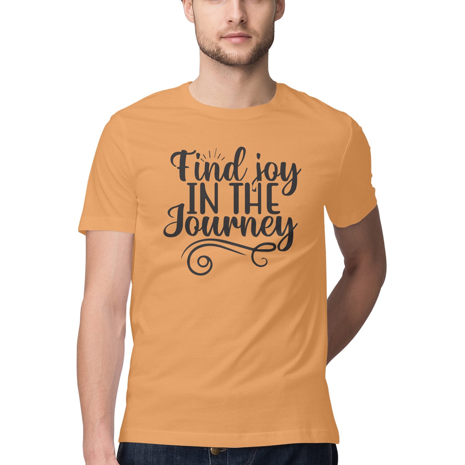 Men's Find Joy In The Journey Design Printed T-Shirt