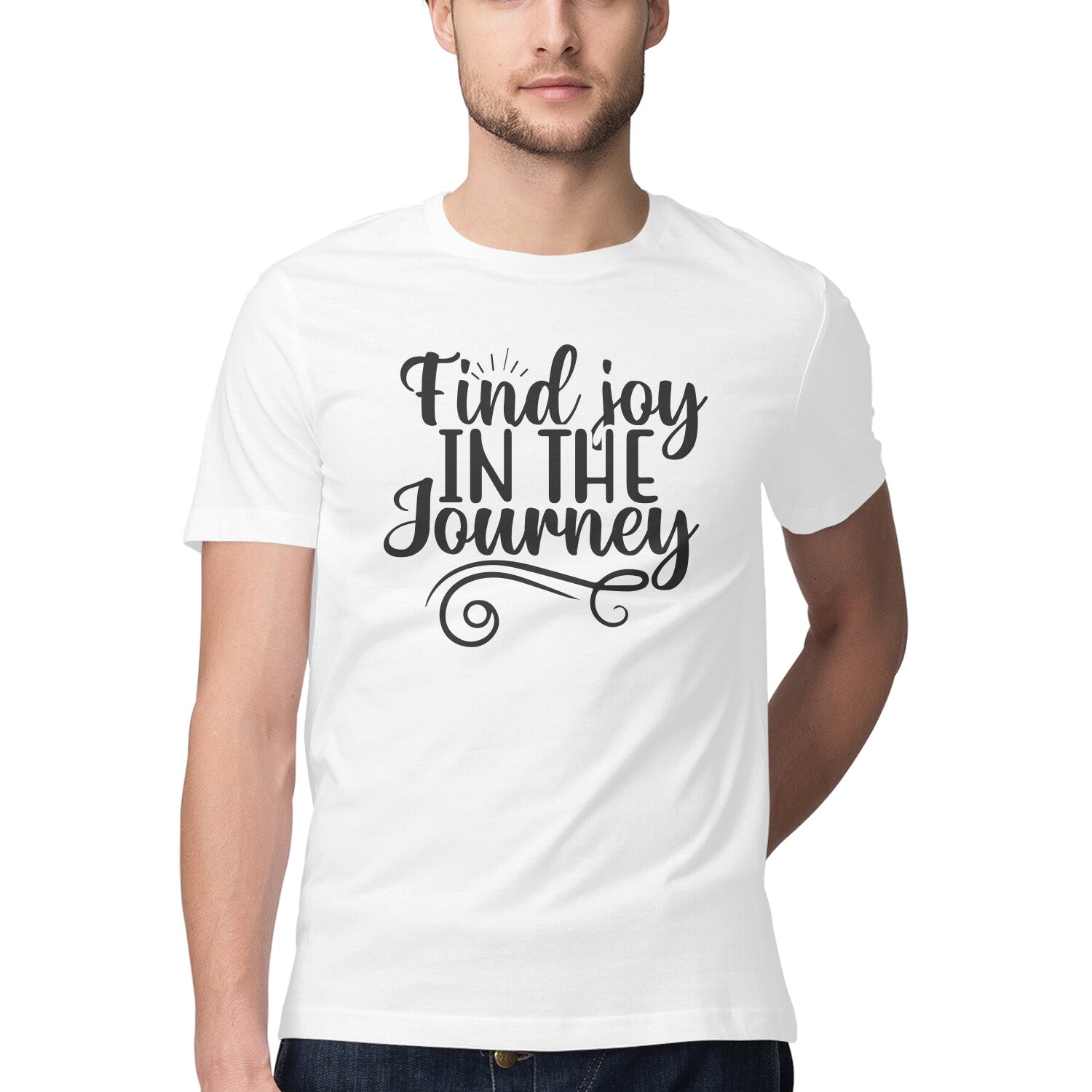 Men's Find Joy In The Journey Design Printed T-Shirt