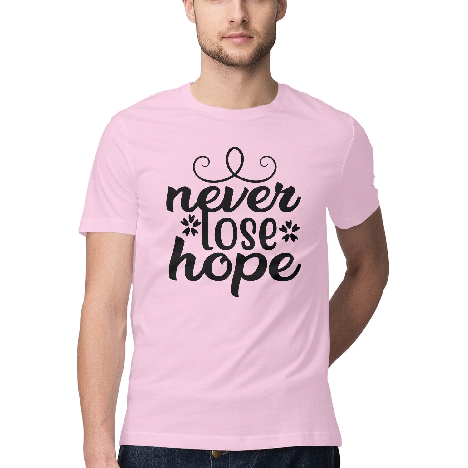 Men's Never Loose Hope Design Printed T-Shirt