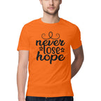 Men's Never Loose Hope Design Printed T-Shirt