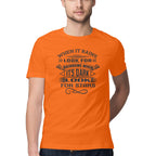 Men's When It Rains Look For Rainbows Design Printed T-Shirt