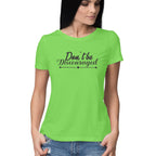 Women's Don't Be Discouraged Design Printed T-Shirt