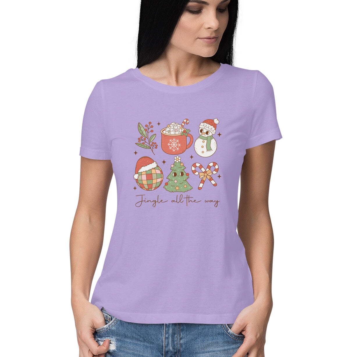 Women's Jungle all the way Graphics Printed T-Shirt