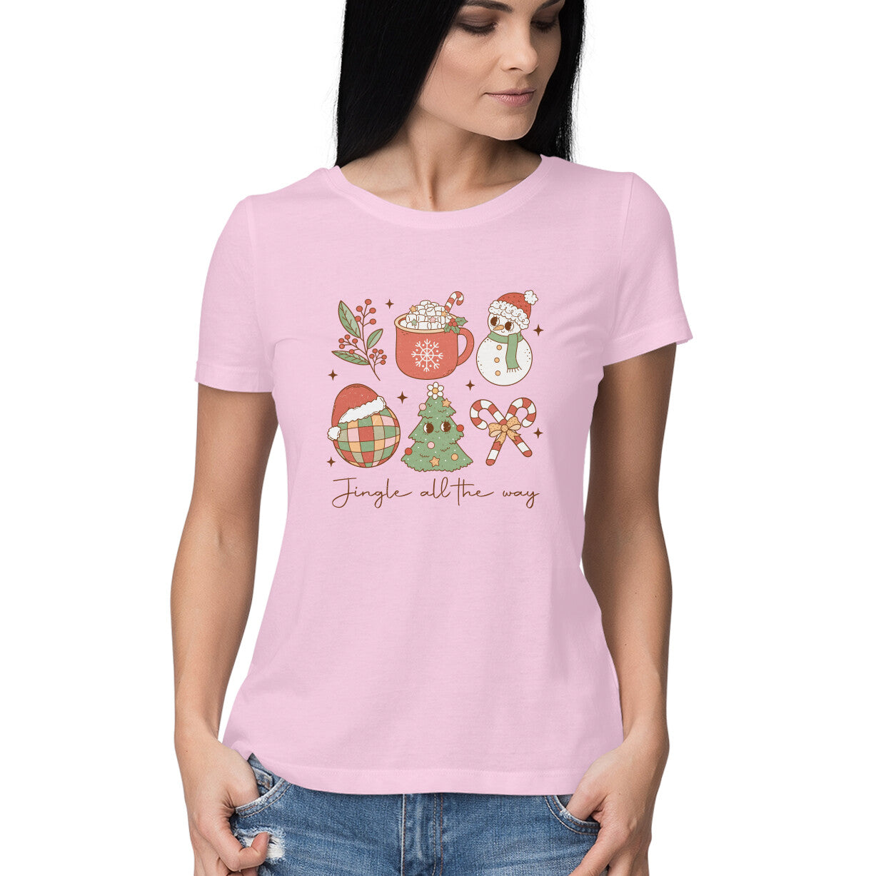 Women's Jungle all the way Graphics Printed T-Shirt