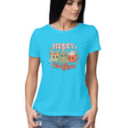 Women's Merry Christmas Graphics Printed T-Shirt