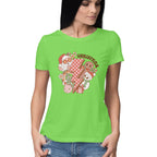 Women's Merry Christmas Graphics Printed T-Shirt