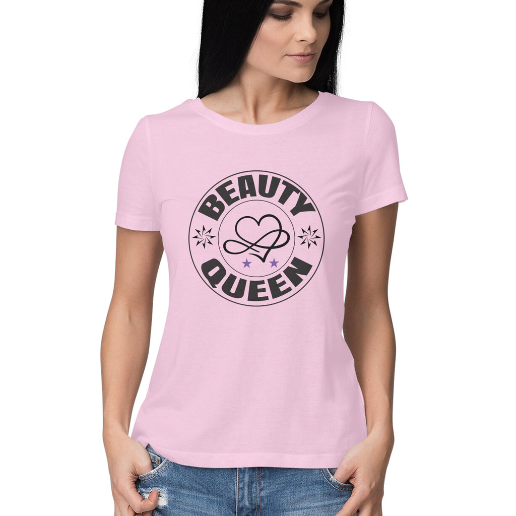 Women's Beauty Queen Design Printed T-Shirt