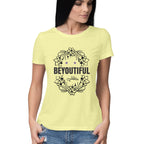 Women's Beyoutiful Design Printed T-Shirt