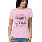Women's Brains And Beauty All In One Little Cutie Design Printed T-Shirt